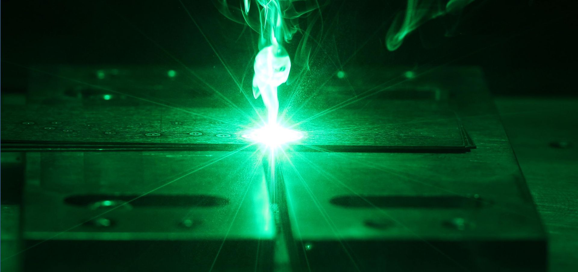 green laser light