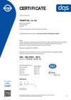 Certification according to DIN EN ISO/IEC 27001 