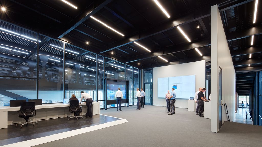 Sala de controle na Smart Factory em Chicago