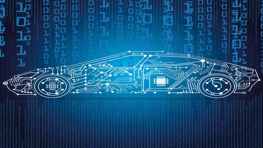 autonomous driving with a e-car