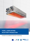 Laser drying in battery production