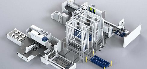 TruBend Center 7030, entire system with storage cart and store