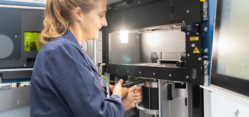 TruPrint 1000, cylinder replacement